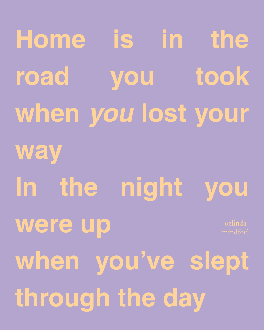 Home is within you van Oelinda de Vries