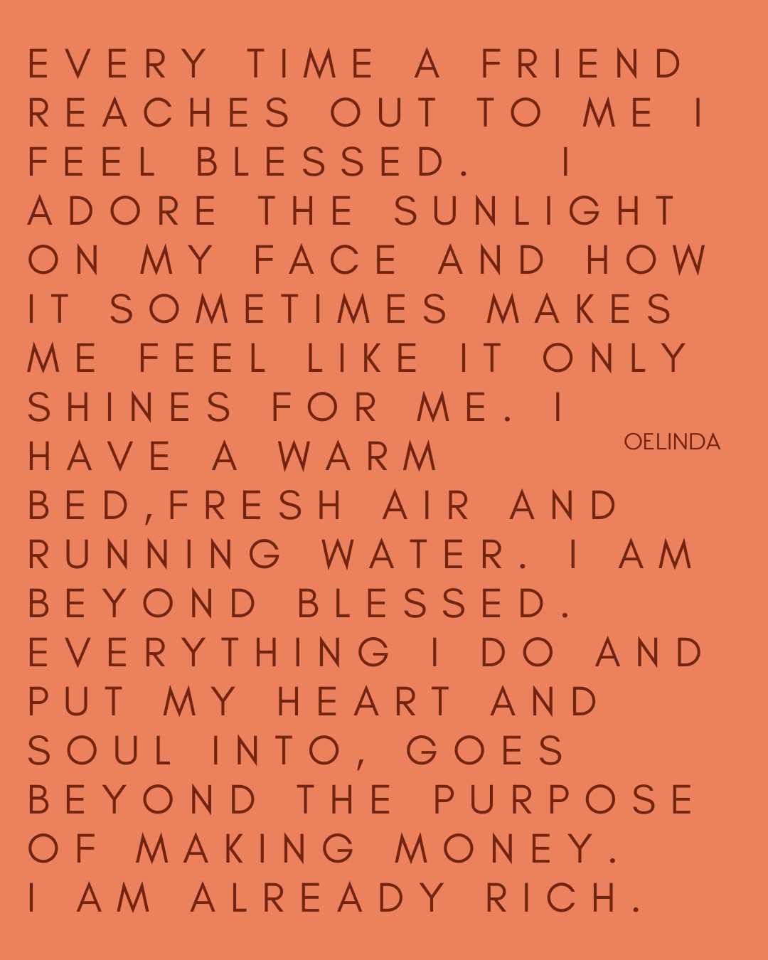 I am already rich van Oelinda de Vries